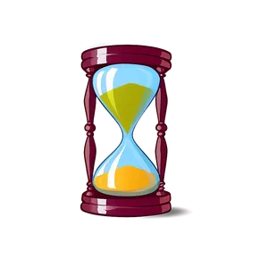Hourglass With Reflective Surface PNG 87 PNG