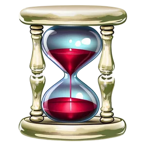 Hourglass With Reflective Surface PNG Ias1 PNG