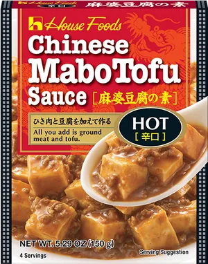 House Foods Chinese Mabo Tofu Sauce Package PNG image