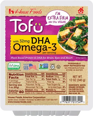 House Foods Extra Firm Tofu Package PNG image