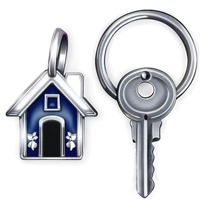 House Key On Ring PNG 06292024