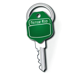 House Key With Label PNG Edn61