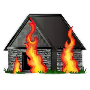 House On Fire Clipart Png Bkd PNG image