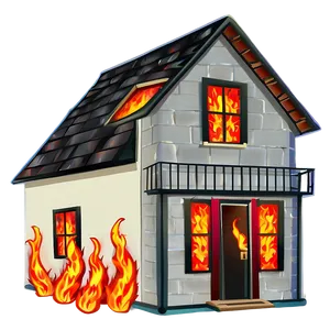House On Fire Clipart PNG Rjw10 PNG