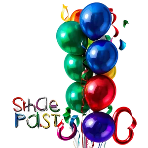 House Party Balloon Decor Png Ius88 PNG image