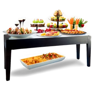 House Party Buffet Table Png Adq PNG image