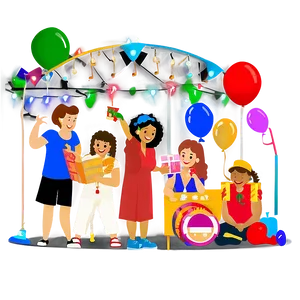 House Party Fun Activities PNG Tci