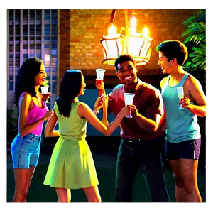 House Party Midnight Toast Png Puo25 PNG image