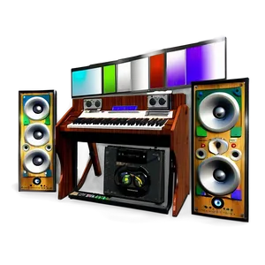 House Party Music Setup PNG 06262024