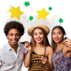 House Party Selfie Booth PNG Gha34 PNG