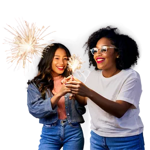 House Party Sparklers Moment PNG Hvt3 PNG