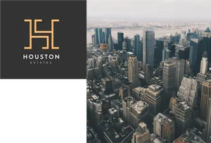 Houston Estates Urban Skyline PNG