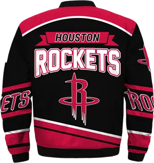 Houston Rockets Blackand Red Jacket PNG image