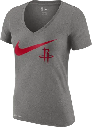 Houston Rockets Nike Dri Fit T Shirt PNG image
