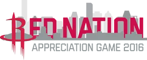 Houston Rockets Red Nation Appreciation Game2016 PNG image