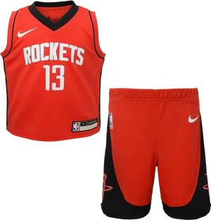 Houston Rockets13 Jerseyand Shorts PNG image