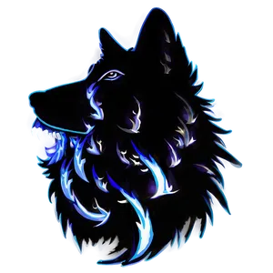 Howling Wolf Face Silhouette PNG Xul81 PNG