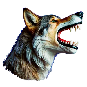 Howling Wolf Head Icon Png Tvh72 PNG image