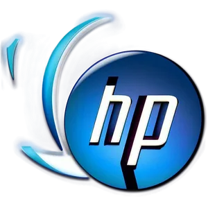 Hp Logo With Shadow Effect Png 63 PNG image