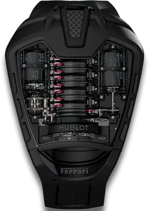 Hublot Ferrari Black Watch PNG image