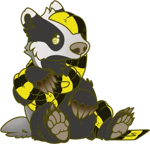 Hufflepuff Badger Mascot PNG image