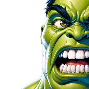 Hulk Face Caricature PNG Aho17 PNG