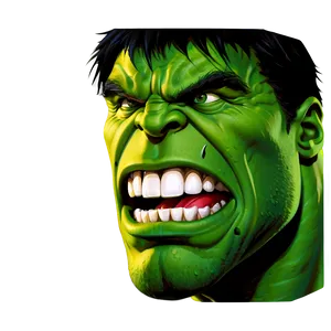 Hulk Face Illustration Png 06272024 PNG image