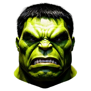 Hulk Face Silhouette PNG 06272024