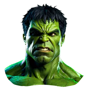 Hulk Face Silhouette PNG Kup