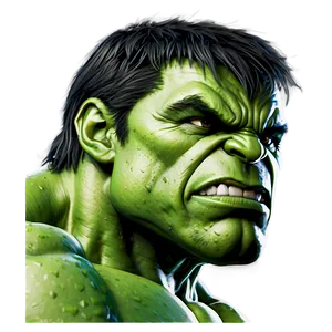 Hulk Face Sketch PNG 06272024