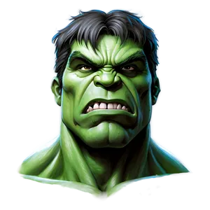Hulk Face Sketch PNG 99