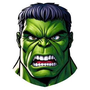 Hulk Face Vector PNG 10