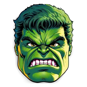 Hulk Face Vector PNG Sqe34 PNG