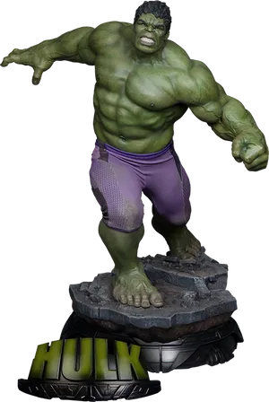 Hulk Statue Display PNG image