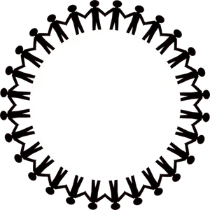 Human Circle Border Graphic PNG image