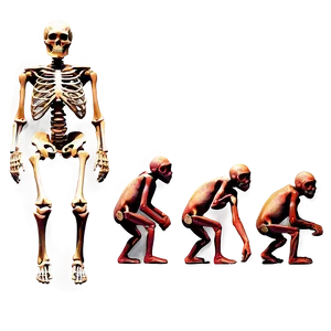 Human Evolution Skeletal Changes PNG Qme PNG