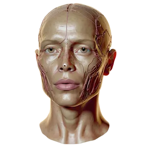 Human Head For Anatomy Study Png 06262024 PNG image