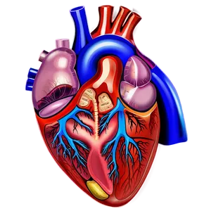 Human Heart Anatomy Diagram Png 06122024 PNG image