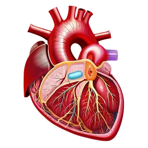 Human Heart Anatomy Diagram Png 80 PNG image