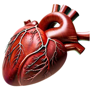 Human Heart Anatomy PNG Lby