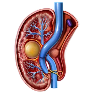 Human Kidney Anatomy PNG Cjv84 PNG