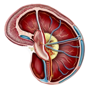 Human Kidney Anatomy PNG Duc