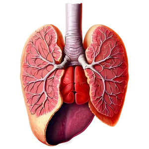 Human Lungs Anatomy Png Qfm PNG image