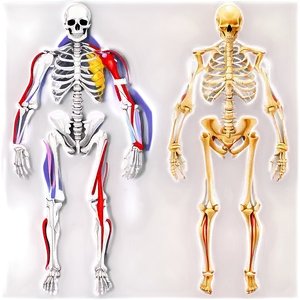 Human Skeletal System Diagram Png 06132024 PNG image