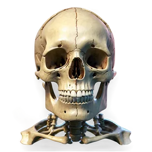 Human Skeleton For Osteology Learning PNG Mkd PNG