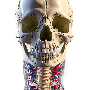 Human Skeleton With Nervous System PNG Ygs44 PNG