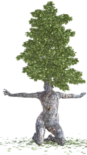 Humanoid Tree Artwork