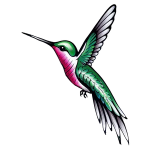 Hummingbird Tattoo Design Png 05212024 PNG image