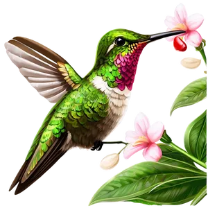 Hummingbird With Nature Background Png 05212024 PNG image