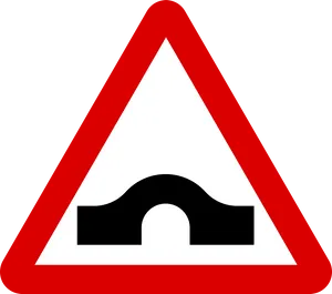 Hump Bridge Road Sign PNG image